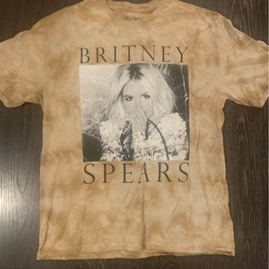 Britney spears bleach tye dye tee